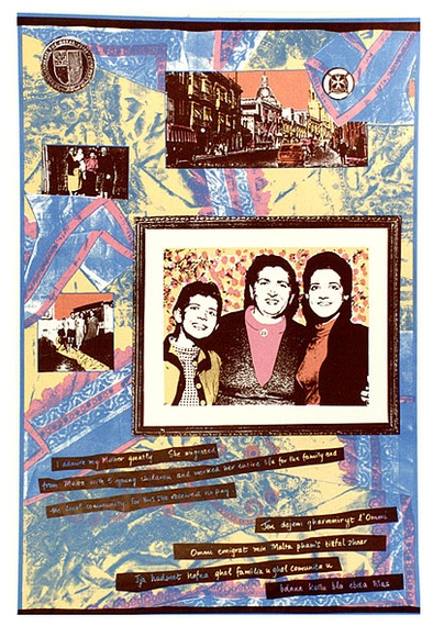 Artist: THE MULTICULTURAL WOMEN'S POSTER PROJECT | Title: I admire my mother greatly | Date: 1988 | Technique: screenprint, printed in colour, from multiple stencils