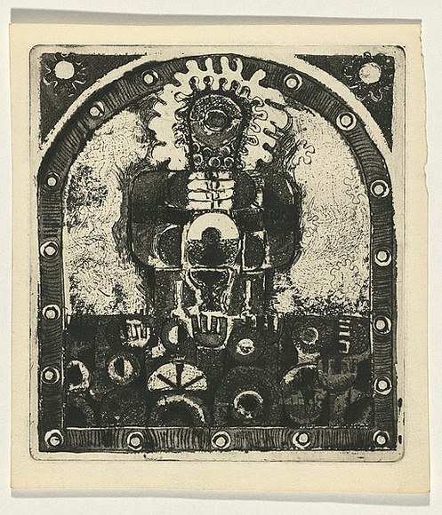 Title: Panel for the seven days of creation 5 | Date: c.1965 | Technique: etching and aquatint, printed in black ink, from one plate