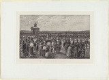 Title: The Derby Day at Flemington. | Date: 1890, January | Technique: photogravure, printed in black ink, from one plate