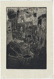 Artist: WALKER, Murray | Title: Bush battlers paradise. | Date: 1966 | Technique: etching, printed in black ink, from one plate