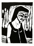 Artist: LAWTON, Tina | Title: Number 5 | Date: 1962 | Technique: linocut, printed in black ink, from one block