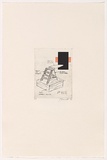 Artist: Bennett, Gordon. | Title: not titled [self history culture] | Date: 1993 | Technique: soft-ground etching, rpinted in black ink, from one plate | Copyright: © Gordon Bennett, Licensed by VISCOPY, Australia