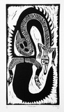 Artist: Meeks, Arone Raymond. | Title: Jirukupai | Date: 1984 | Technique: linocut, printed in black ink, from one block