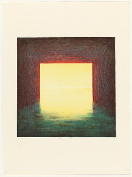 Artist: Maguire, Tim. | Title: Under bridges II | Date: 1989 | Technique: lithograph, printed in colour, from five stones | Copyright: © Tim Maguire