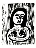 Artist: LAWTON, Tina | Title: Number 9 | Date: 1962 | Technique: linocut, printed in black ink, from one block