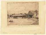 Title: Easy Street, Gravesend | Date: c.1935 | Technique: etching, printed in warm black ink, from one plate