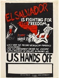 Artist: Socialist, W. P. | Title: El Salvador is fighting for its freedom...U.S. Hands off | Date: 1981 | Technique: screenprint, printed in colour, from two stencils