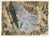 Artist: Robinson, William. | Title: Rocky moon landscape | Date: 1990 | Technique: lithograph, printed in colour, from multiple stones