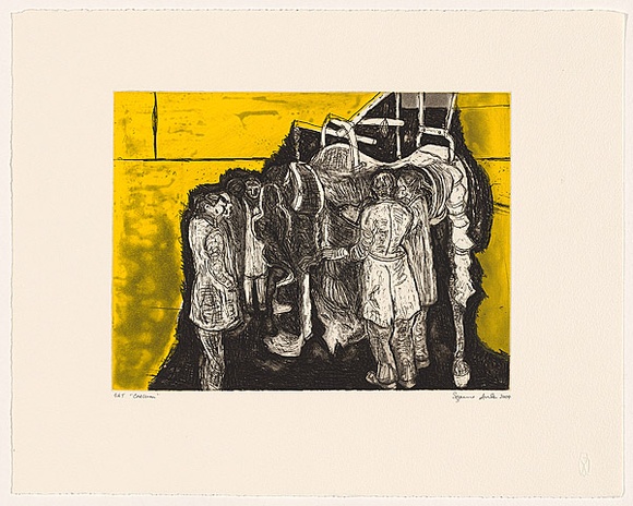 Artist: Archer, Suzanne. | Title: Caecum | Date: 2004 | Technique: etching and aquatint, printed in colour, from one plate; colour rollup