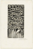 Artist: Sandy, Evelyn. | Title: Yangki | Date: 1997, December | Technique: etching and aquatint, printed in black ink, from one plate