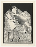 Artist: Sibley, Andrew. | Title: Ron and Sally in love | Date: 1997 | Technique: etching and aquatint, printed in black ink with plate-tone, from one plate