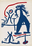 Artist: Tiabe. | Title: Electric shock | Date: September 1968 | Technique: screenprint, printed in blue and red, from two screens