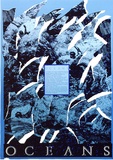 Artist: ARNOLD, Raymond | Title: Oceans. Ruth Gall-Bucher 1986 (artist in residence at the C.S.I.R.O. Marine Laboratories, Hobart). | Date: 1986 | Technique: screenprint, printed in colour, from five stencils