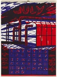 Artist: Wells, Dianna. | Title: July | Date: 1984 | Technique: screenprint, printed in colour, from multiple stencils