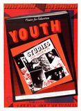 Artist: ARNOLD, Raymond | Title: Youth Studies and Abstracts - A journal about youth issues. | Date: 1986 | Technique: screenprint, printed in colour, from six stencils