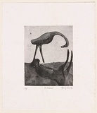 Artist: Shead, Garry. | Title: The dreamer | Date: 1998, September | Technique: etching and aquatint, printed in black ink, from one plate | Copyright: © Garry Shead