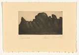 Artist: Wienholt, Anne. | Title: Sierras | Technique: etching, printed in black ink, from one copper plate
