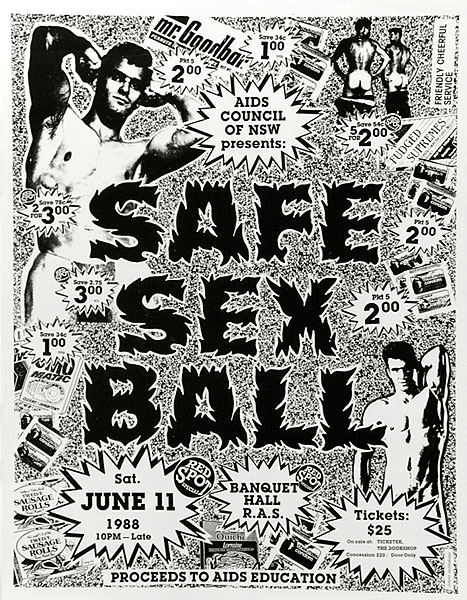 Safe Sex Ball 1988 By David Mcdiarmid 19521995 · Australian Prints 