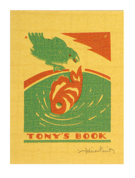 Bookplate Tony S Book By Adrian Feint