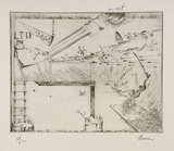 Artist: b'COLEING, Tony' | Title: b'Keep blank.' | Date: 1978 | Technique: b'hardground etching, printed in black ink, from one plate'