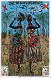 Artist: b'REDBACK GRAPHIX' | Title: b'Pregnancy' | Date: 1988 | Technique: b'screenprint, printed in colour, from four stencils' | Copyright: b'\xc2\xa9 Marie McMahon. Licensed by VISCOPY, Australia'