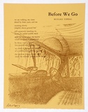 Artist: b'TIPPING, Richard' | Title: b'Before We Go, with drawings by Vytas Serelis.' | Date: 1976
