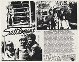 Artist: b'WORSTEAD, Paul' | Title: b'Settlement promo - Across the park.' | Date: 1976 | Technique: b'screenprint, printed in black ink, from one stencil,' | Copyright: b'This work appears on screen courtesy of the artist'