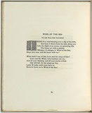 Artist: LINDSAY, Lionel | Title: Wind of the sea. | Date: 1911 | Technique: letterpress text, printed in black ink, | Copyright: Courtesy of the National Library of Australia