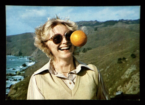 Artist: b'WICKS, Arthur' | Title: b'Postcard: Ineke und orange.' | Date: 1981 | Technique: b'photograph'