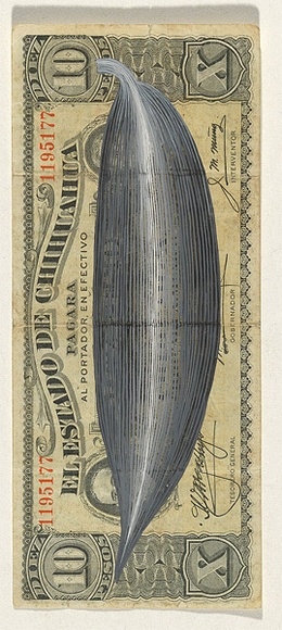 Artist: b'HALL, Fiona' | Title: b'not titled [Mexican currency]' | Date: 2000 - 2002 | Technique: b'gouache' | Copyright: b'\xc2\xa9 Fiona Hall'