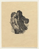 Artist: LINDSAY, Norman | Title: Eve | Date: c.1922 | Technique: wood-engraving, printed in black ink, from one block