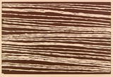 Artist: Tjupurrula, Turkey Tolsen | Title: not titled [Straightening the spears] | Date: 1992 | Technique: linocut, printed in brown ink, from one block