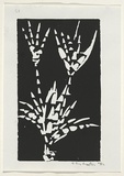 Artist: Grey-Smith, Guy | Title: Plant form | Date: 1975 | Technique: linocut, printed in black ink, from one block