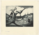 Artist: b'Shead, Garry.' | Title: b'Creation' | Date: 1994-95 | Technique: b'etching and aquatint, printed in blue-black ink, from one plate' | Copyright: b'\xc2\xa9 Garry Shead'
