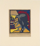 Artist: Bayliss, Clifford. | Title: Dakota | Date: c.1930 | Technique: linocut, printed in colour, from five blocks