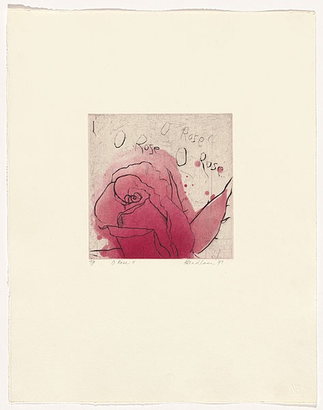 Artist: b'Headlam, Kristin.' | Title: b'Oh Rose II' | Date: 1997 | Technique: b'aquatint and drypoint, printed in colour, from two copper plates'