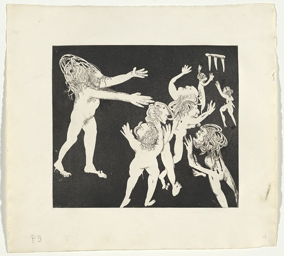 Artist: b'BOYD, Arthur' | Title: b'Lysistrata addressing the women. Variant of No. 2.' | Date: (1970) | Technique: b'etching and aquatint, printed in black ink, from one plate' | Copyright: b'Reproduced with permission of Bundanon Trust'