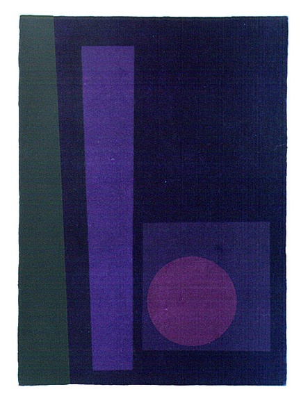 Artist: b'WICKS, Arthur' | Title: b'Study in purple' | Date: 1966 | Technique: b'screenprint, printed in colour, from multiple stencils'