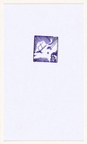 Title: not titled [purple stamp of four squares composed of angular interrupted paralell lines] | Date: 2007 | Technique: hand-stamped postcard