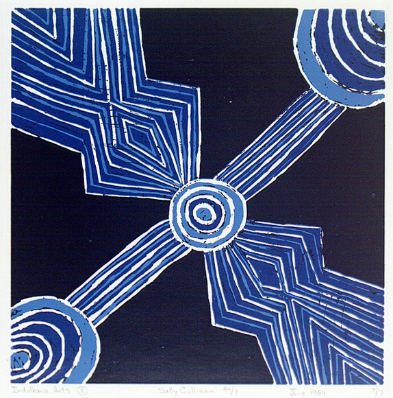 Artist: b'Cullinan, Sally.' | Title: b'not titled' | Date: 1984 | Technique: b'linocut, printed in colour, from multiple blocks'