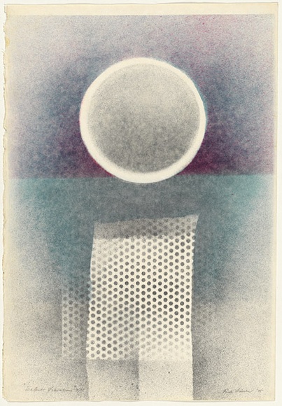 Artist: b'Faerber, Ruth.' | Title: b'Silent vibrations.' | Date: 1975 | Technique: b'lithograph, printed in colour, from multiple stones [or plates]'