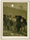 Artist: Flett, James. | Title: Before Dawn. | Date: 1931 | Technique: linocut, printed in colour, from multiple blocks