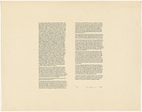 Title: text by Ian Burn | Date: 1968 | Technique: offset-lithograph, printed in black ink, from one plate