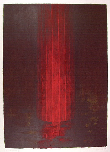 Artist: b'Maguire, Tim.' | Title: b'not titled [red vertical column]' | Date: 1987 | Technique: b'lithograph, printed in colour, from four plates' | Copyright: b'\xc2\xa9 Tim Maguire'