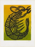 Artist: Hobson, Silas. | Title: Kantapuku | Date: 1998, April | Technique: monoprint, printed in colour, from multiple blocks
