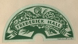 Artist: b'FEINT, Adrian' | Title: b'Bookplate: Frederick Hall.' | Date: 1932 | Technique: b'line-block, printed in green ink, from one process block' | Copyright: b'Courtesy the Estate of Adrian Feint'