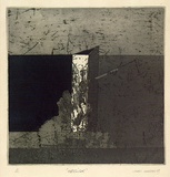 Artist: b'Neeson, John P.' | Title: b'Obelisk' | Date: 1969 | Technique: b'etching and aquatint, printed in colour, from two  plates'