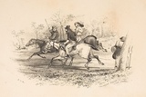 Artist: b'GILL, S.T.' | Title: b'Successful diggers on way from Bendigo.' | Date: 1852 | Technique: b'lithograph, printed in black ink, from one stone'