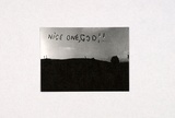 Artist: Craig, Jacki. | Title: Nice one, God!! | Date: (1980) | Technique: offset-lithograph, printed in black ink