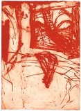 Title: Shallow grave 1 [panel 11] | Date: 2000 | Technique: liftground aquatint, printed in red ink, from one copper plate